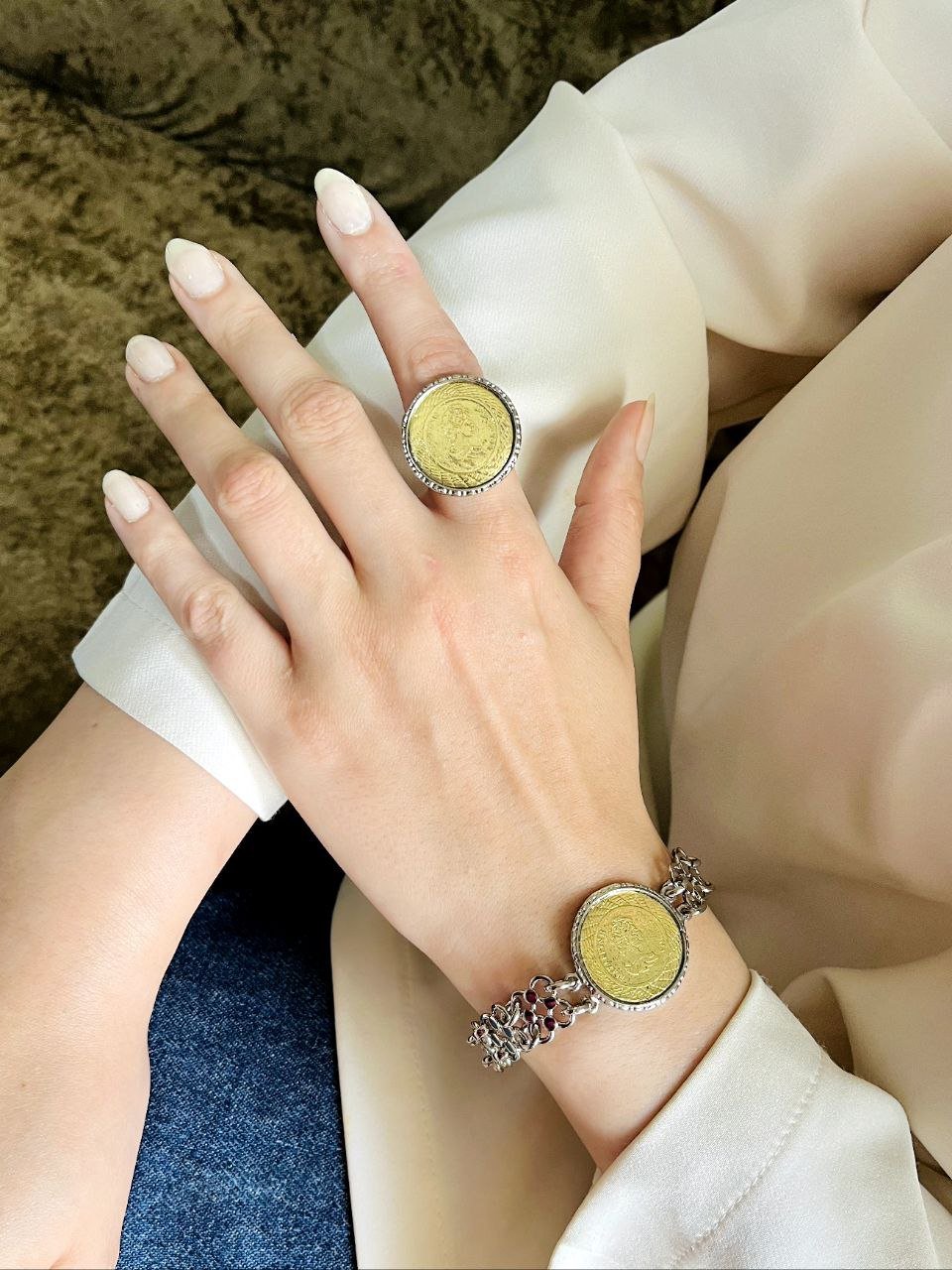 Rahiq Set –  Silver & Gold Plated