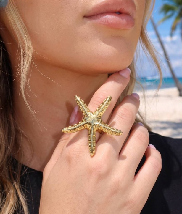 Sea Star Ring - Stainless Steel