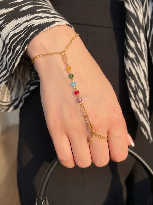 Asmaa Hand Chain - Stainless Steel