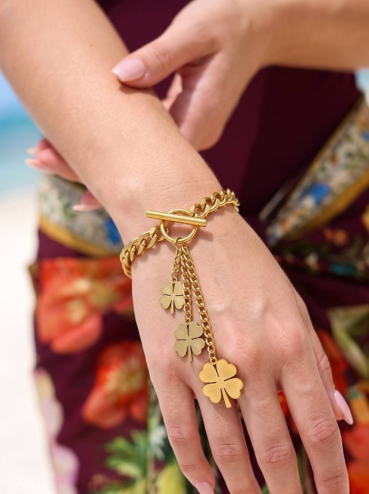Leaf Bracelet - Stainless Steel