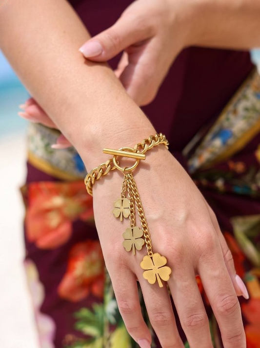 Leaf Bracelet - Stainless Steel
