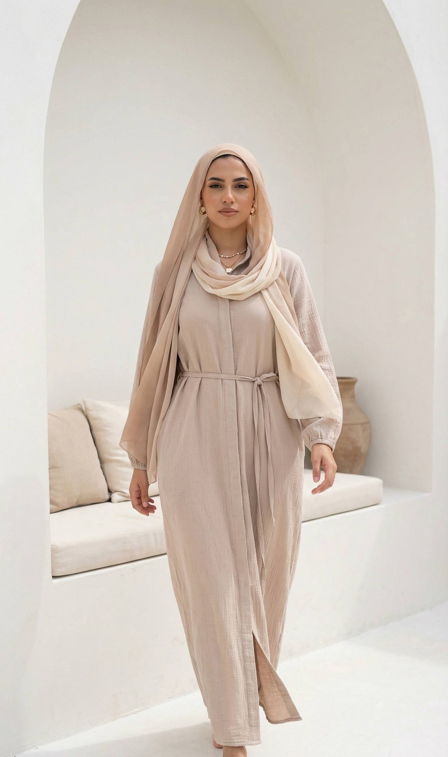 Effortless Chic Dress - Crinkle Linen