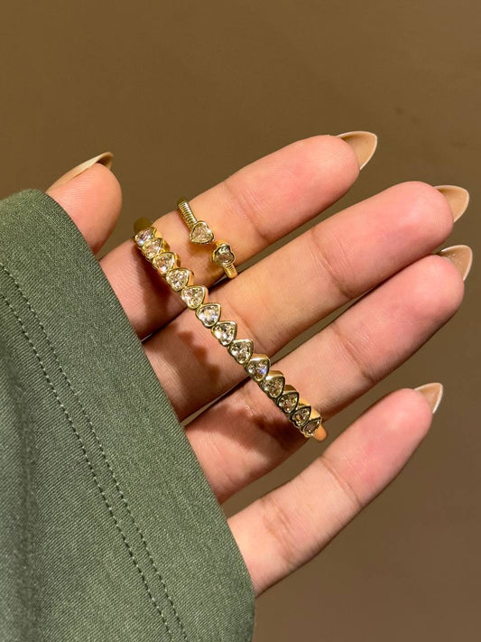 Heart Set - Gold Plated