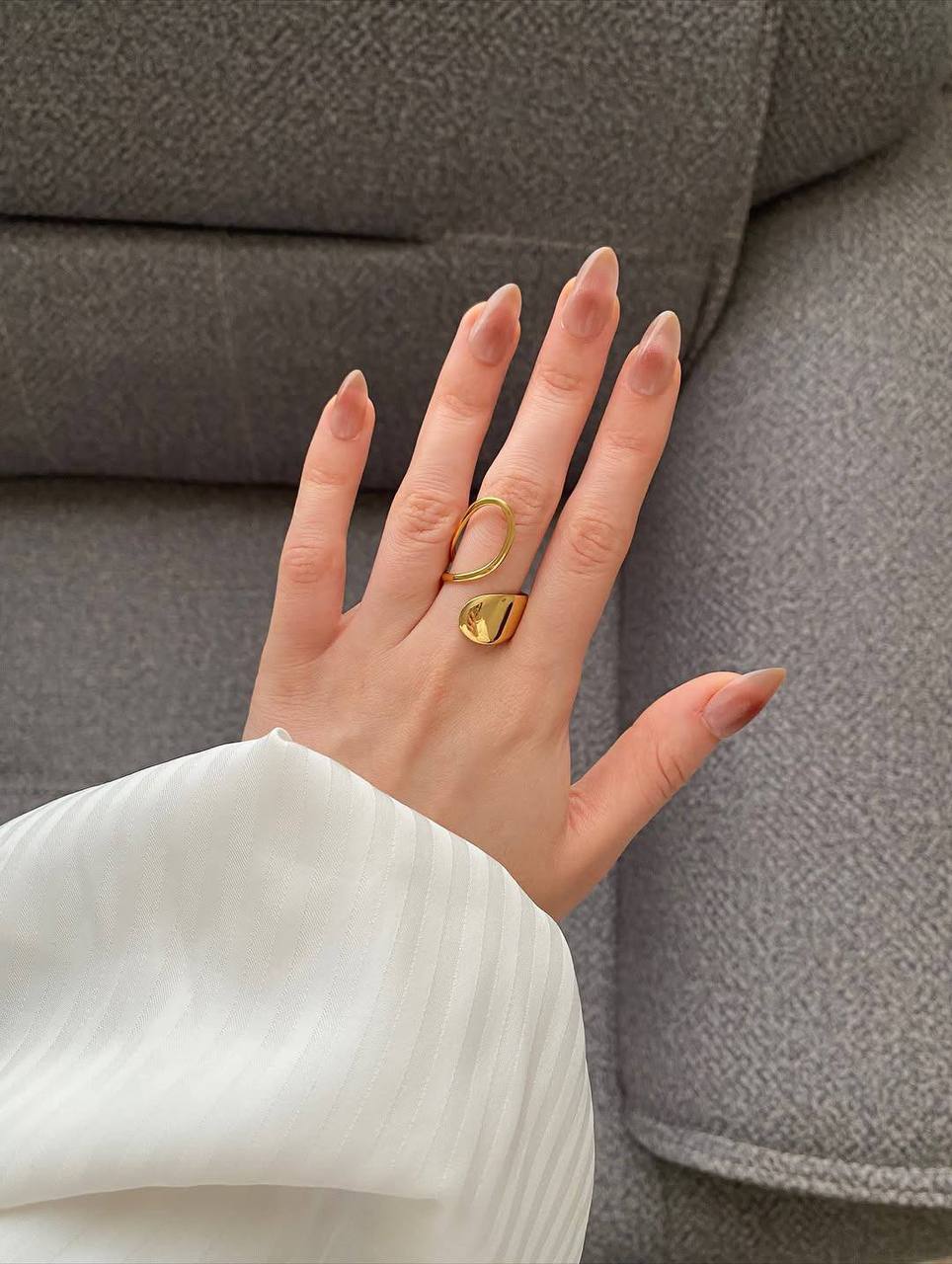 Mirelle Teardrop Ring - Stainless Steel