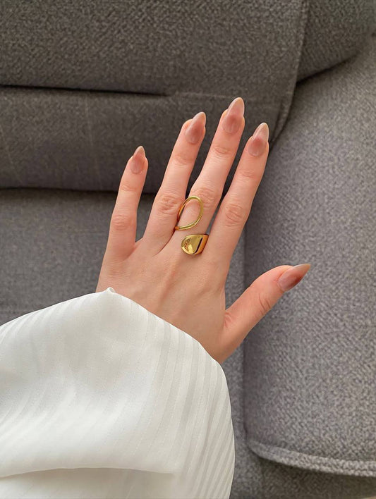 Mirelle Teardrop Ring - Stainless Steel
