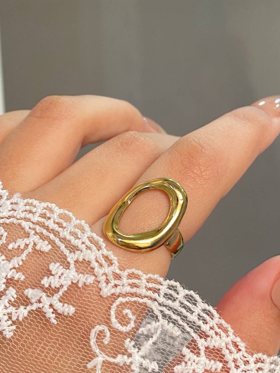 Ophelia Halo Ring - Stainless Steel