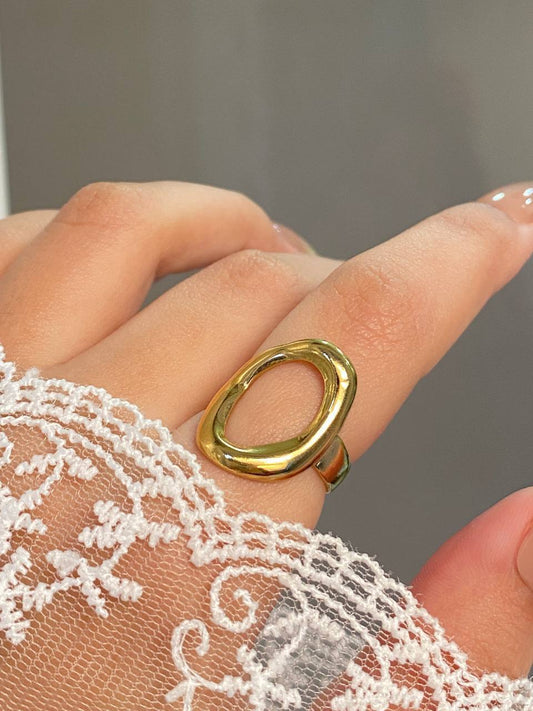 Ophelia Halo Ring - Stainless Steel