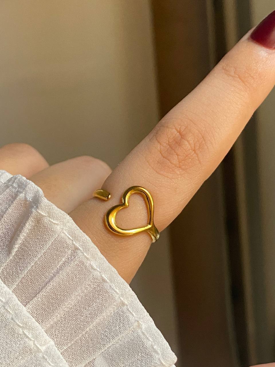 Adora Heart Ring - Stainless Steel