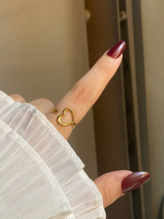 Adora Heart Ring - Stainless Steel