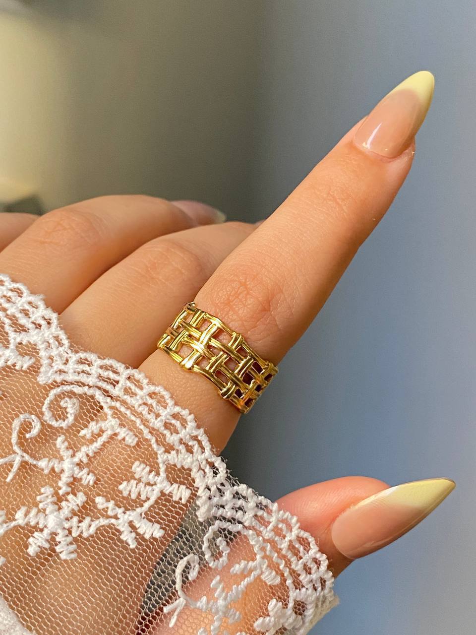 Freya Weave Ring - Stainless Steel