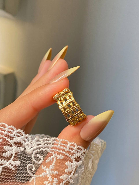 Freya Weave Ring - Stainless Steel