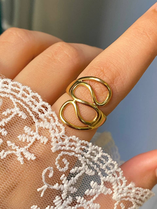 Liora Infinity Ring - Stainless Steel