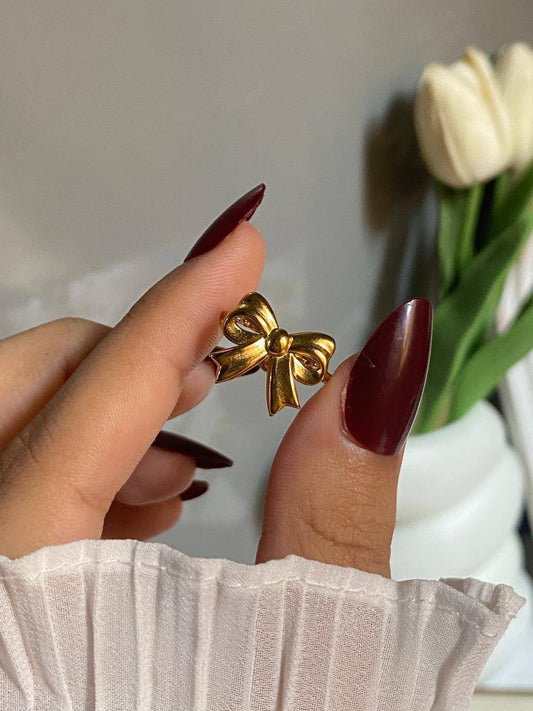Rosalie Bow Ring - Stainless Steel