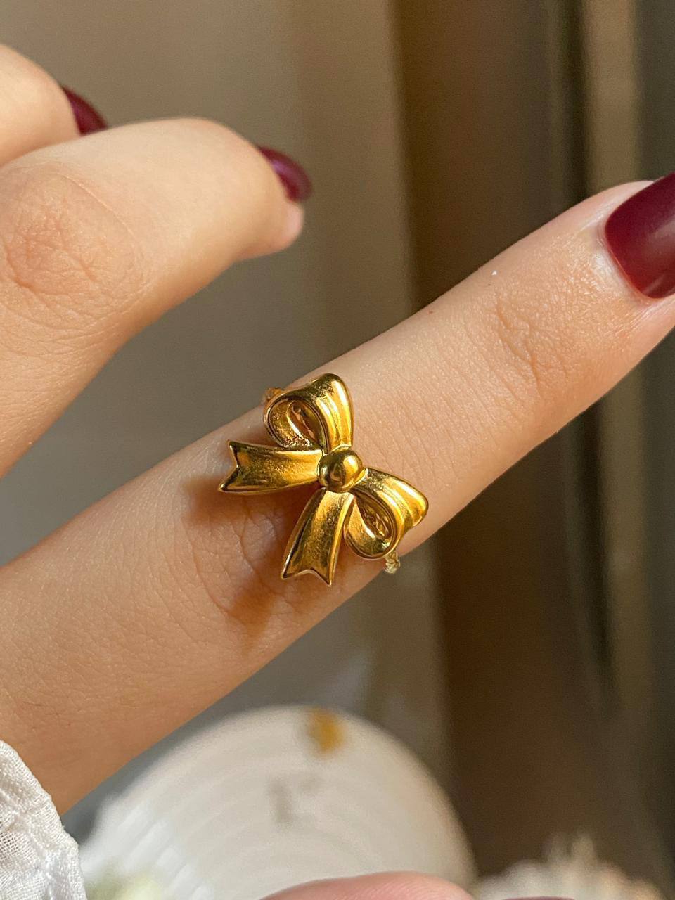 Rosalie Bow Ring - Stainless Steel