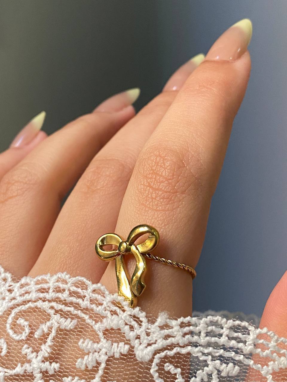 Belle Ribbon Ring - Stainless Steel