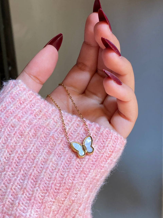 Butterfly Necklace - Stainless Steel
