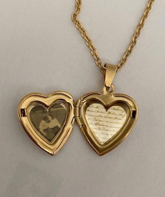 Open Heart Necklace - Stainless Steel