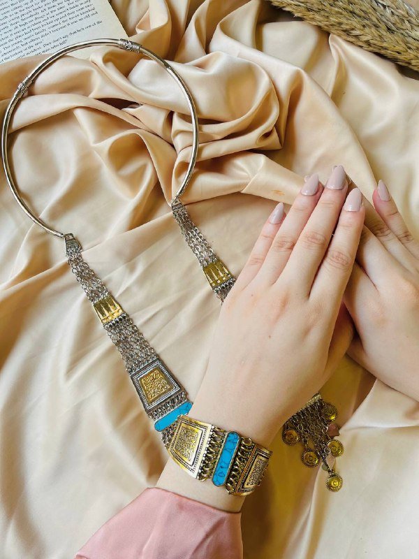 Arabian authentic Set - Silver Plated And Gold Plated