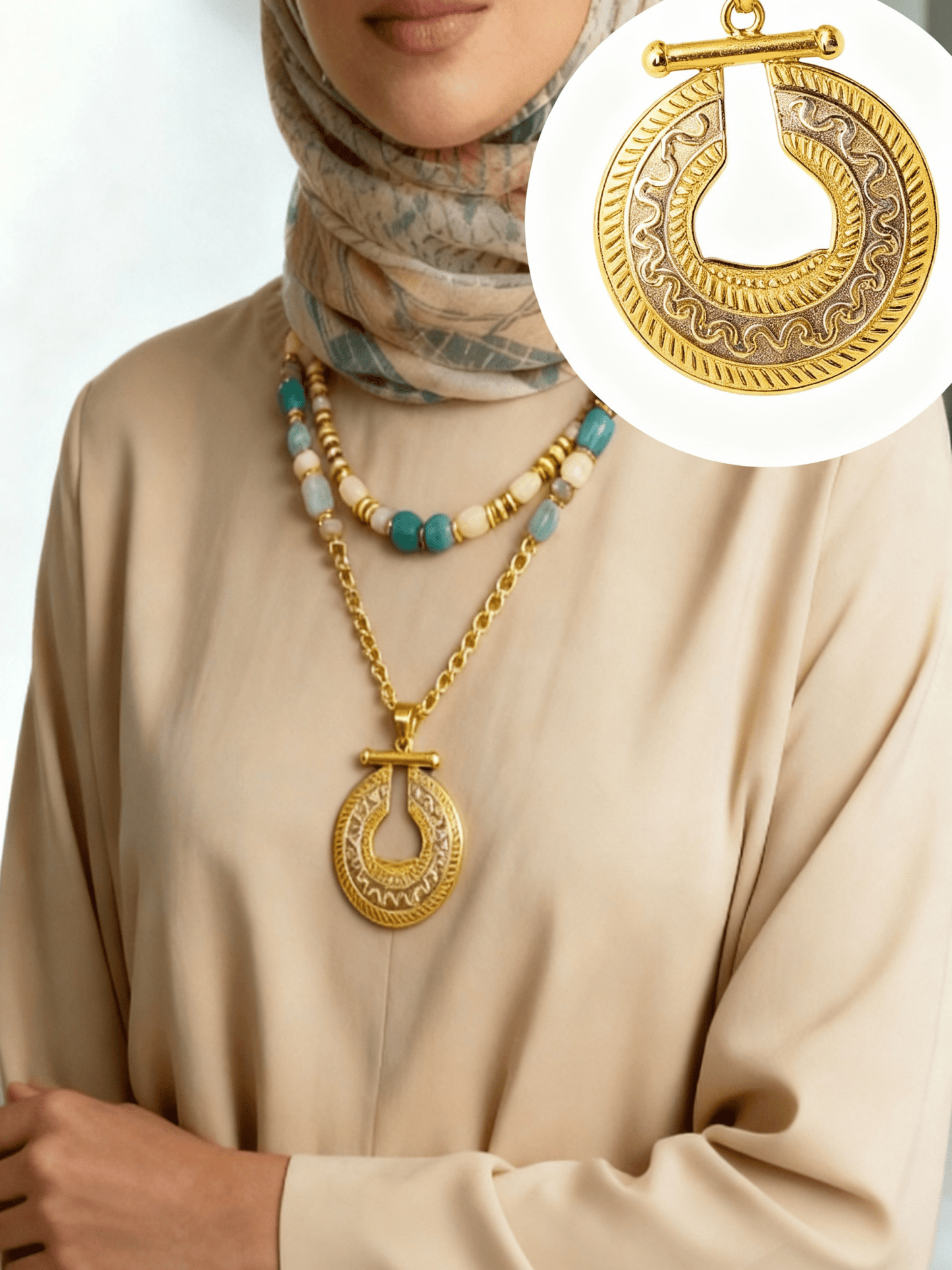 Ruqaya Necklace - Gold Plated
