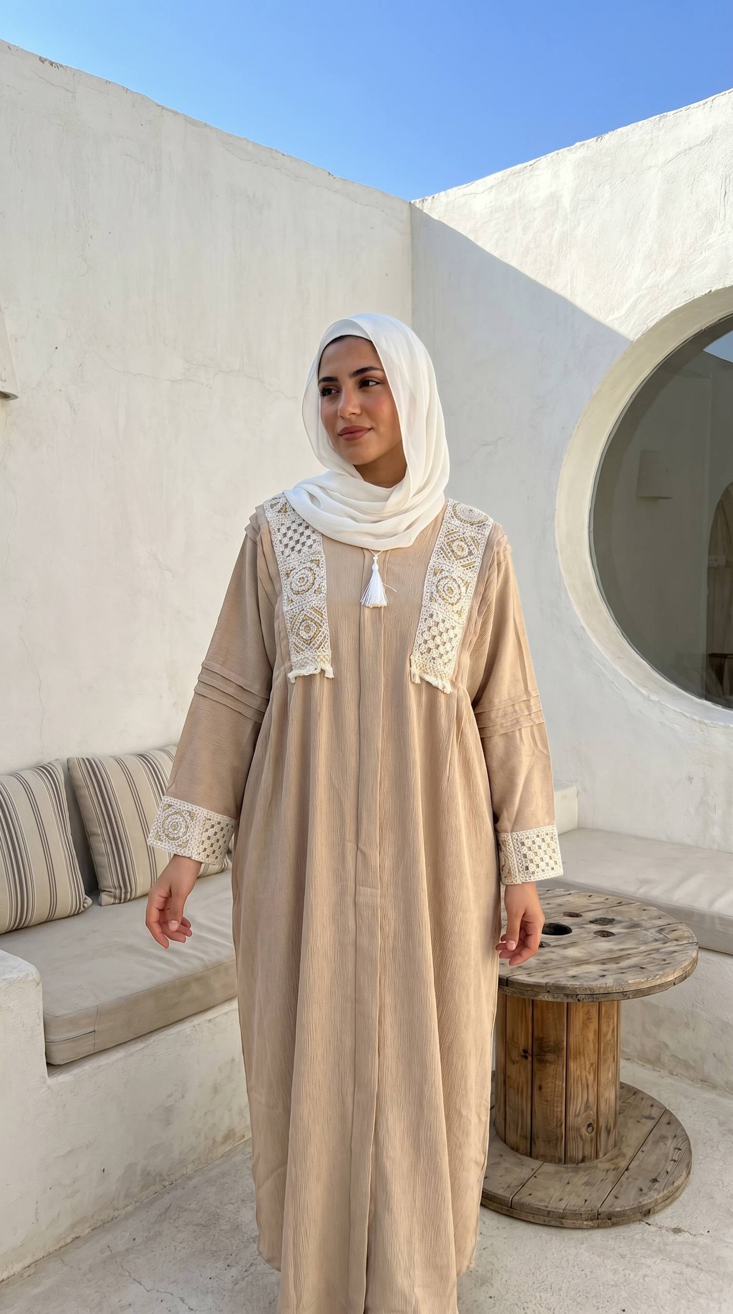 Golden Hour Linen Abaya