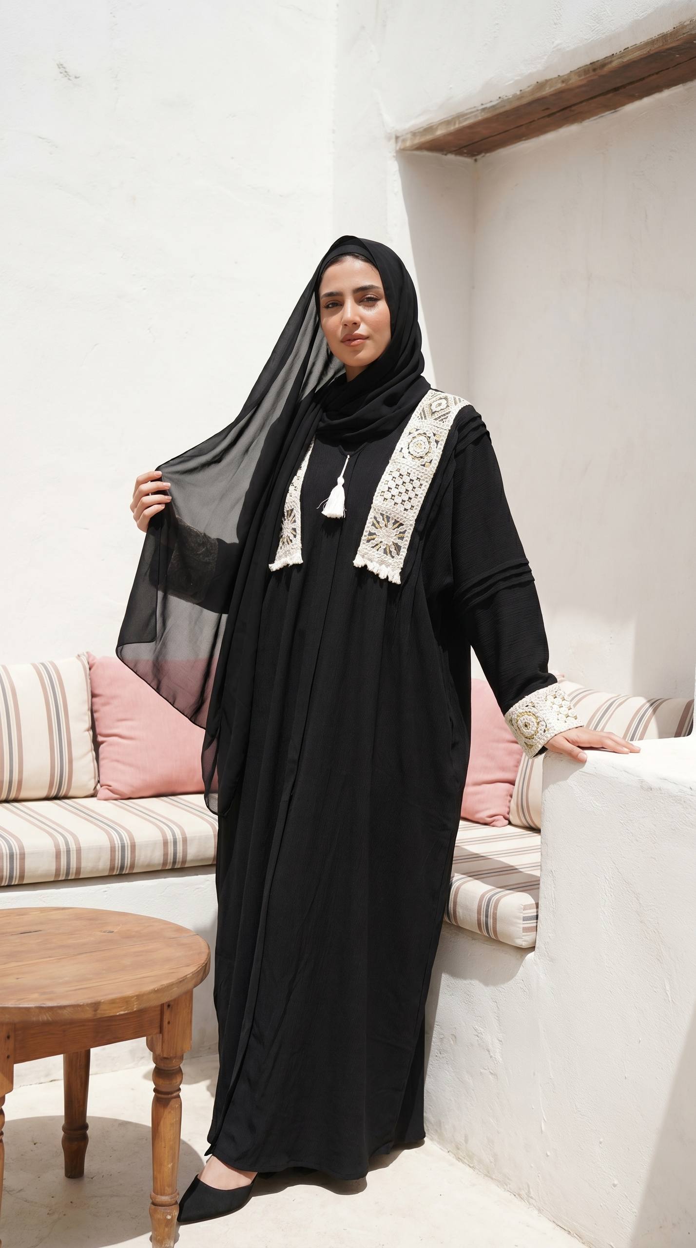 Golden Hour Linen Abaya