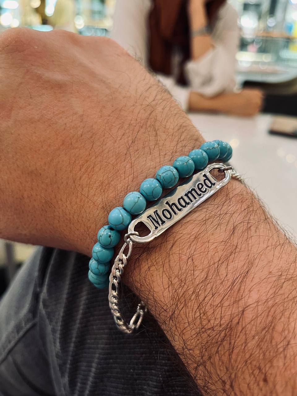 Customized Mohamed Set - Agate Bracelets