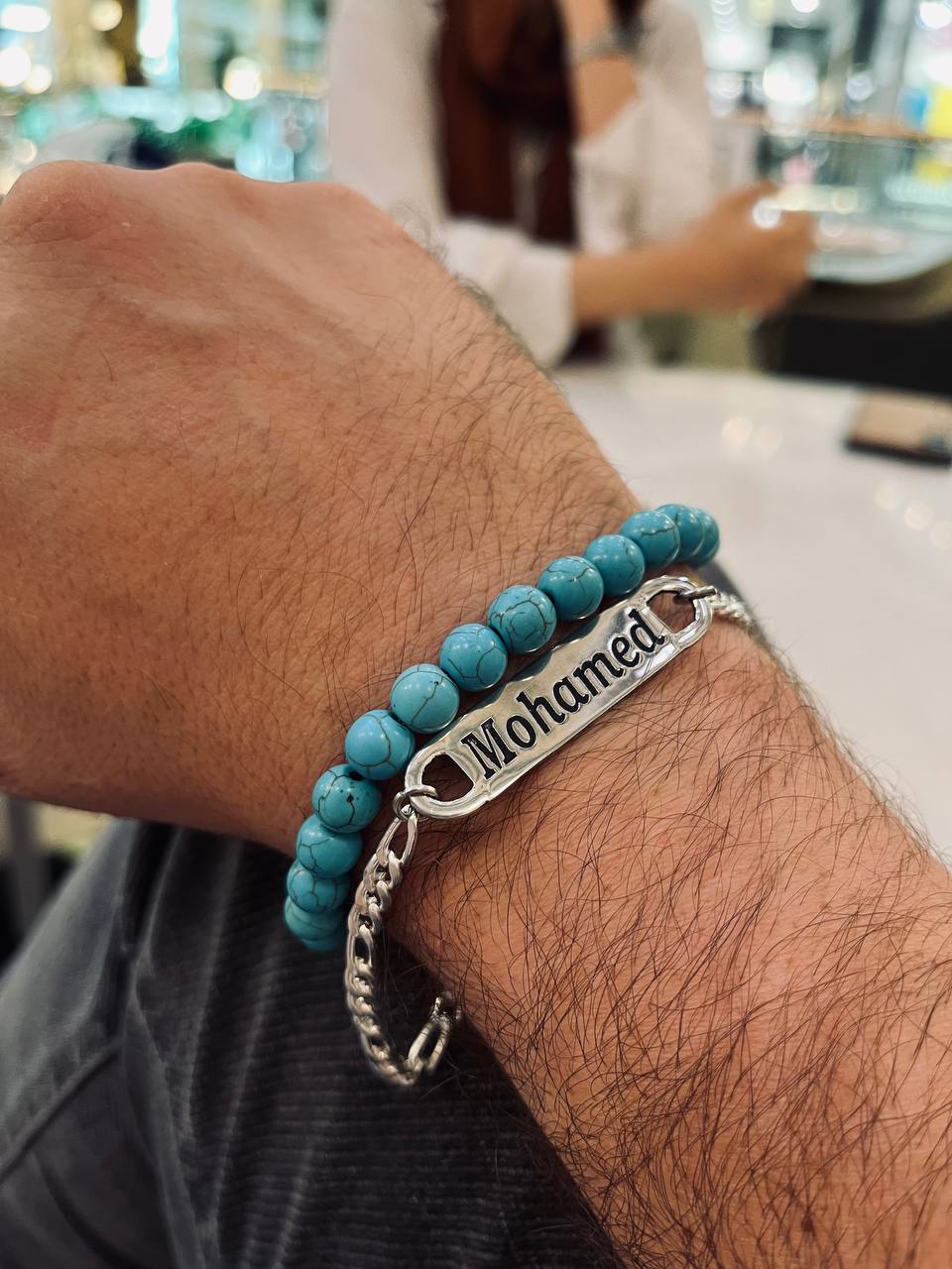 Customized Mohamed Set - Agate Bracelets