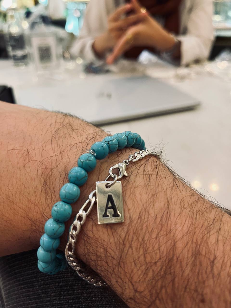 Customized letter Set - Agate Bracelets