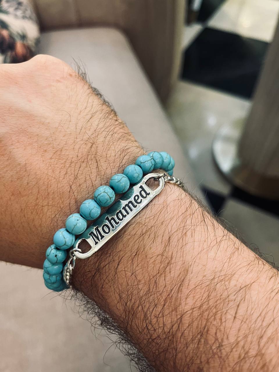 Customized Mohamed Set - Agate Bracelets