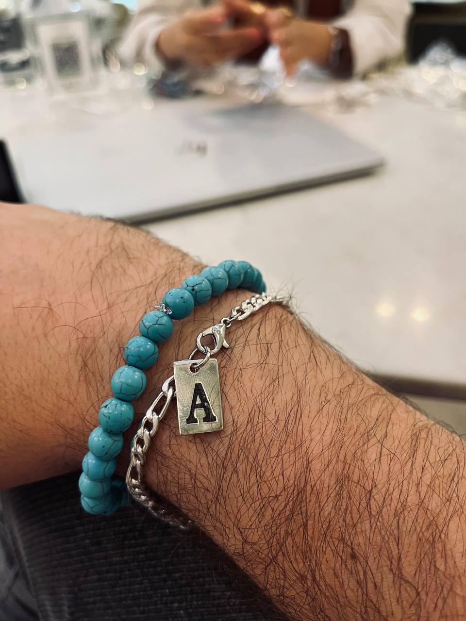 Customized letter Set - Agate Bracelets