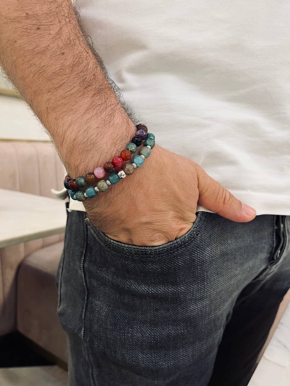 Hamza Set - Agate Bracelets