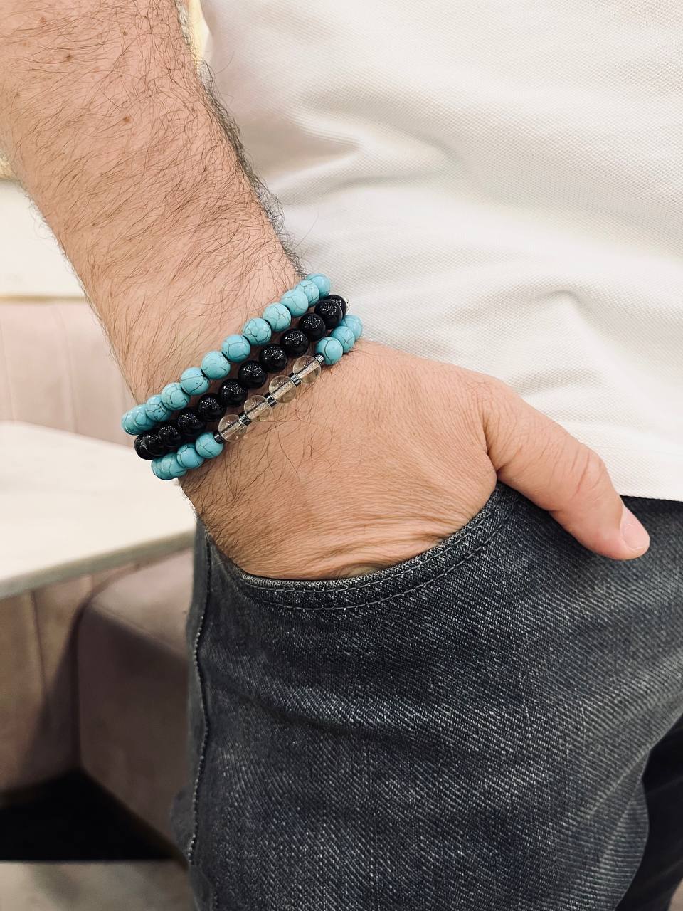 Abdullah Set - Agate Bracelets