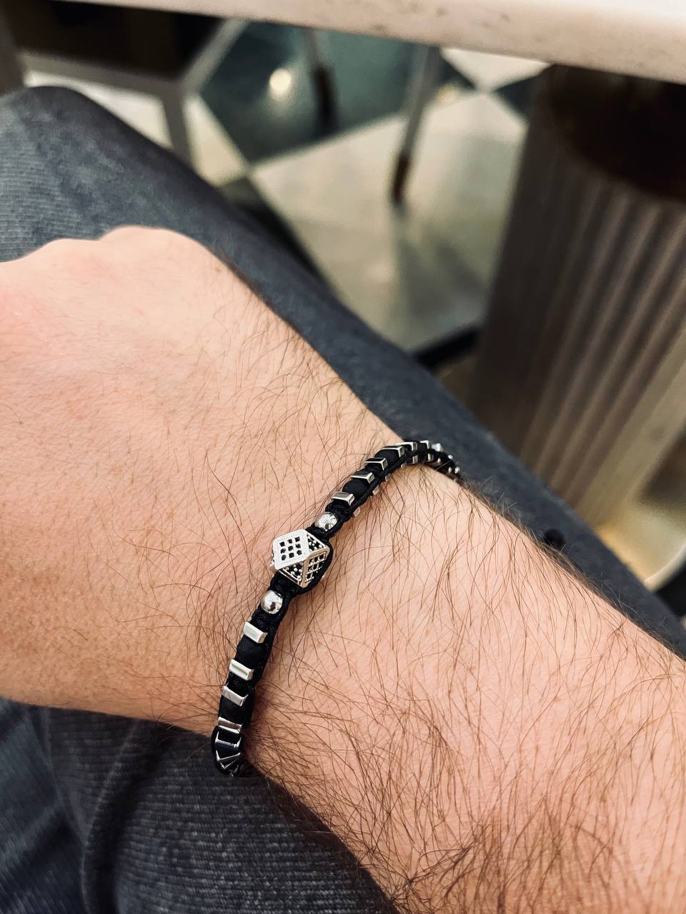 Faried Elegant Bracelet - Stainless Steel & Threads