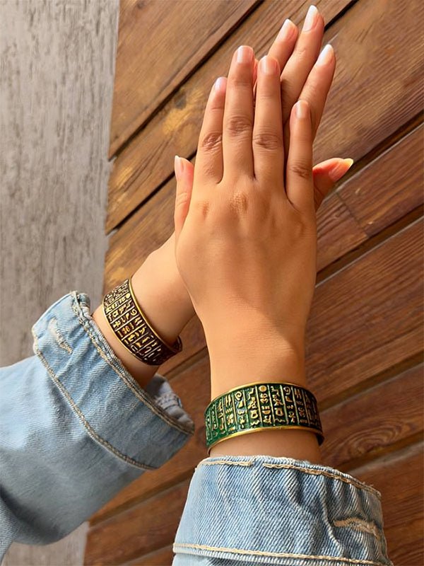 Pharaonic Bangle - Pure Copper