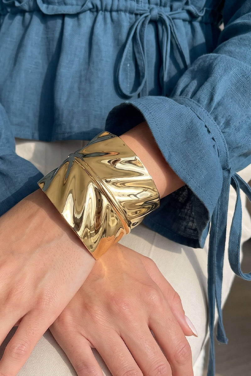 Talia Bangle - Gold Plated