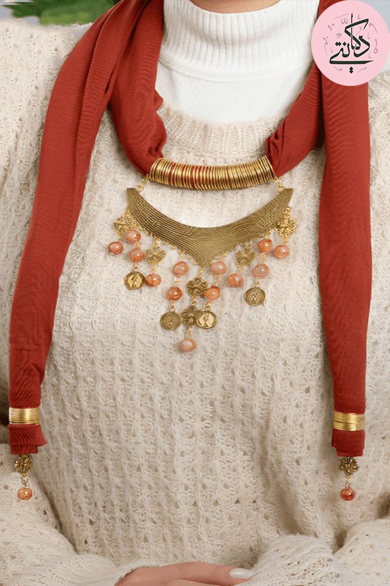 Salma Necklace Scarf - Cotton