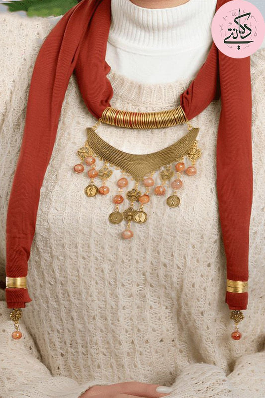 Salma Necklace Scarf - Cotton