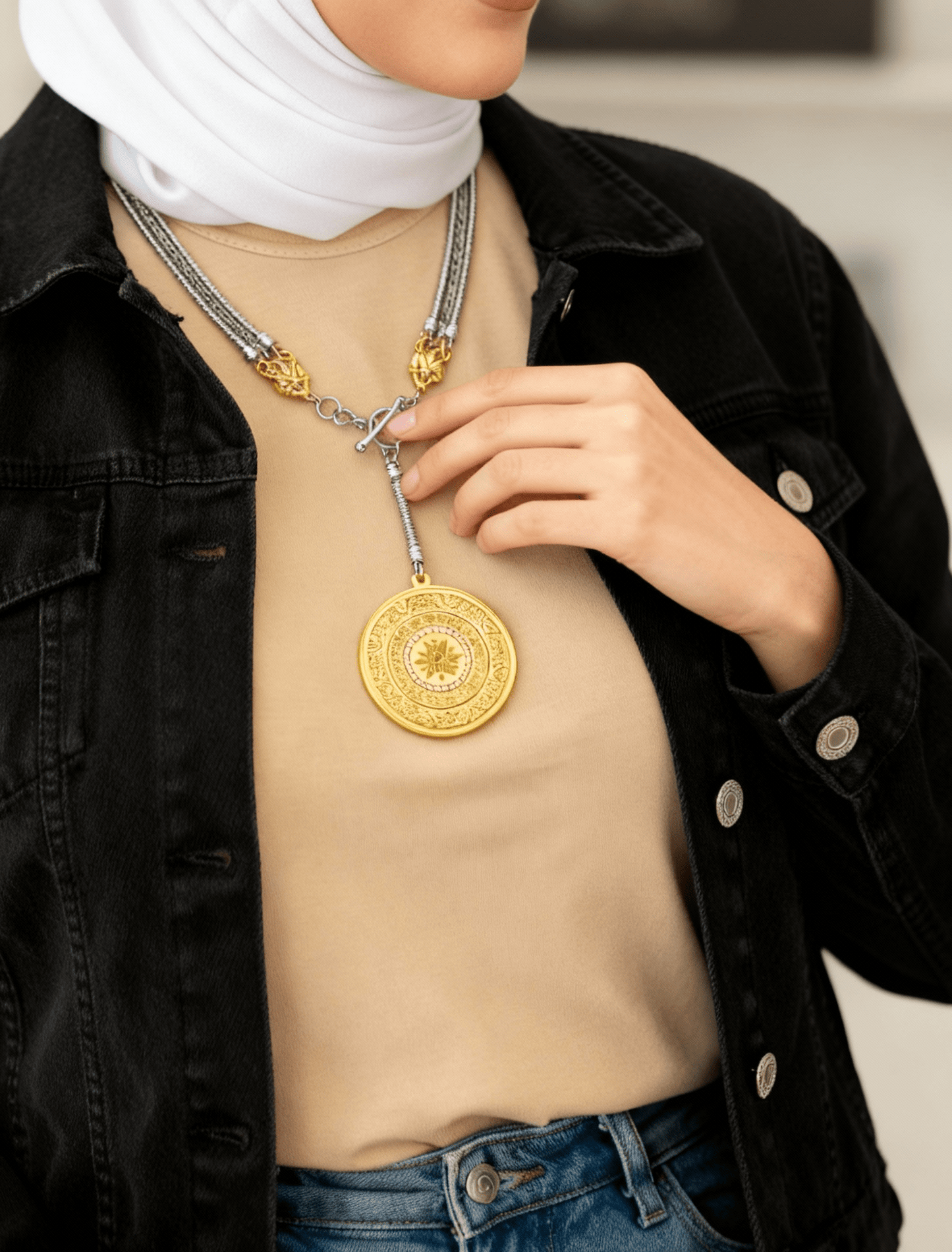 Sohair Necklace - Gold & Silver Plated