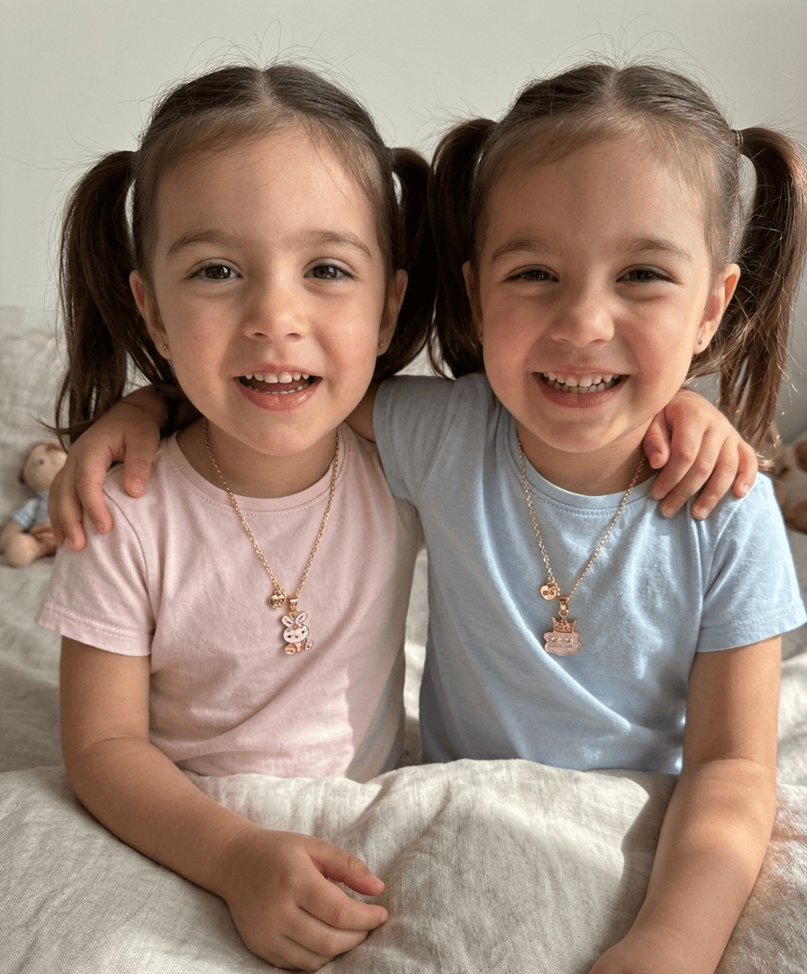 Matching Twins Necklace  - Stainless Steel