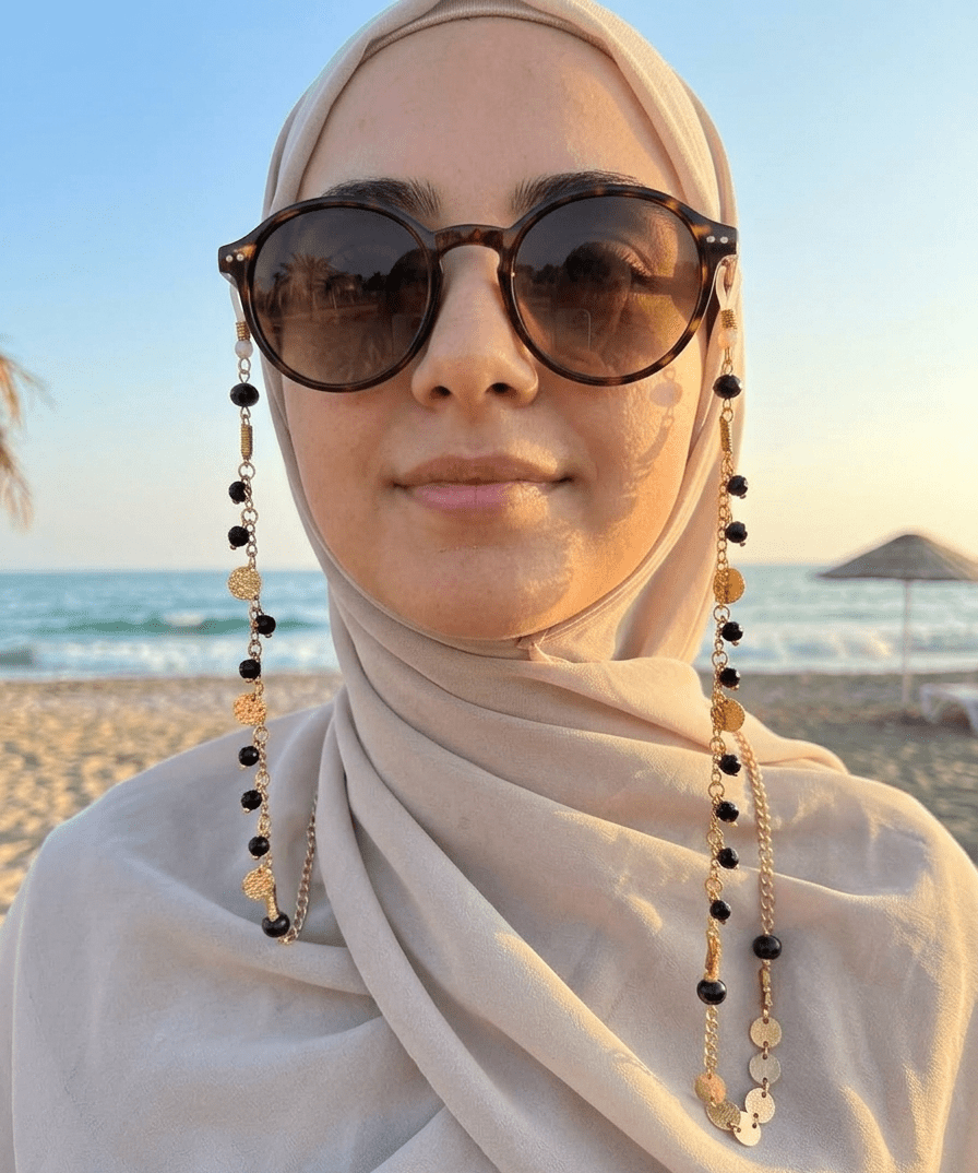 Durra Glasses Chain - Crystal