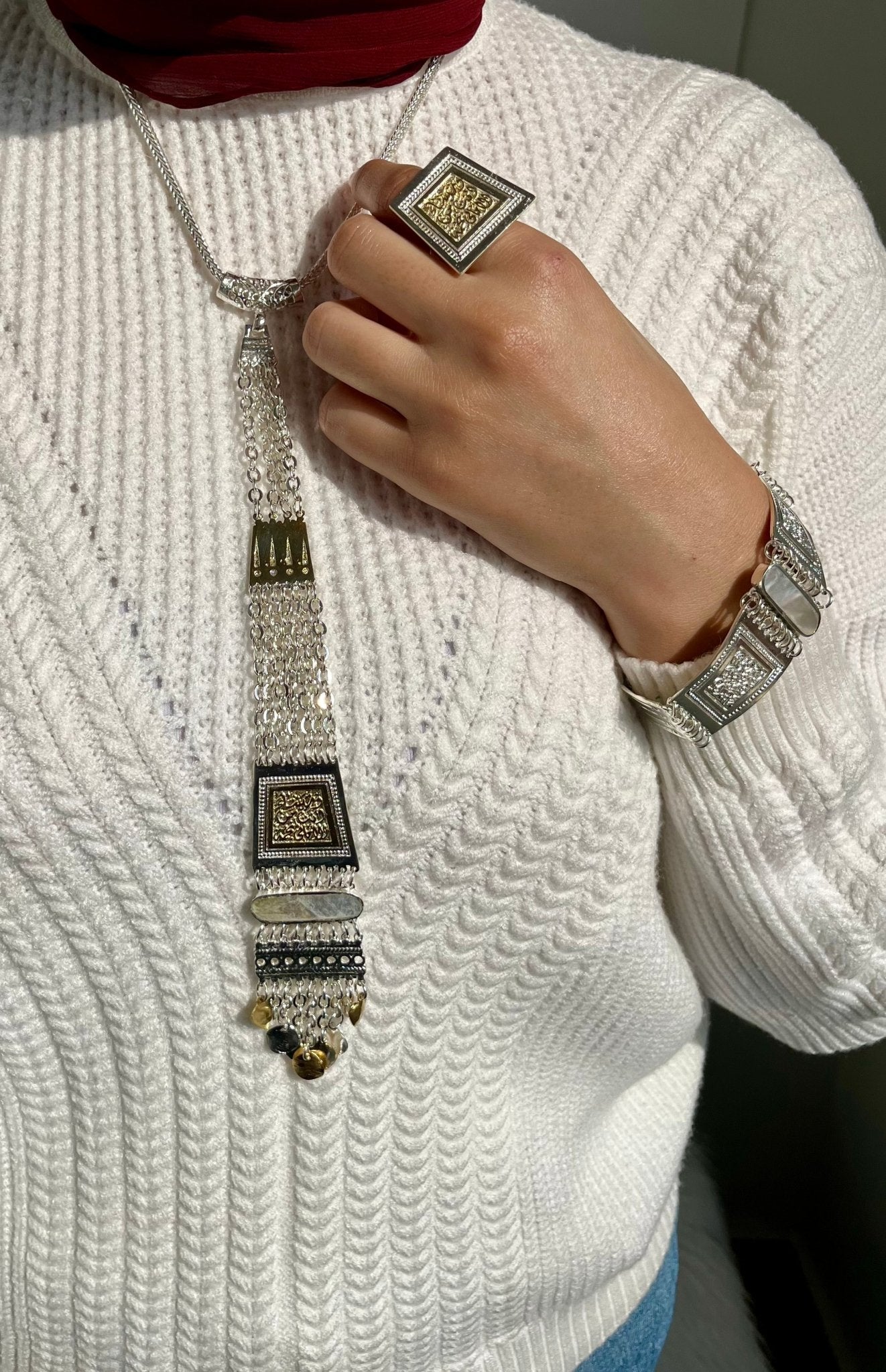 New Arabian Set - Silver Plated And Gold  Plated