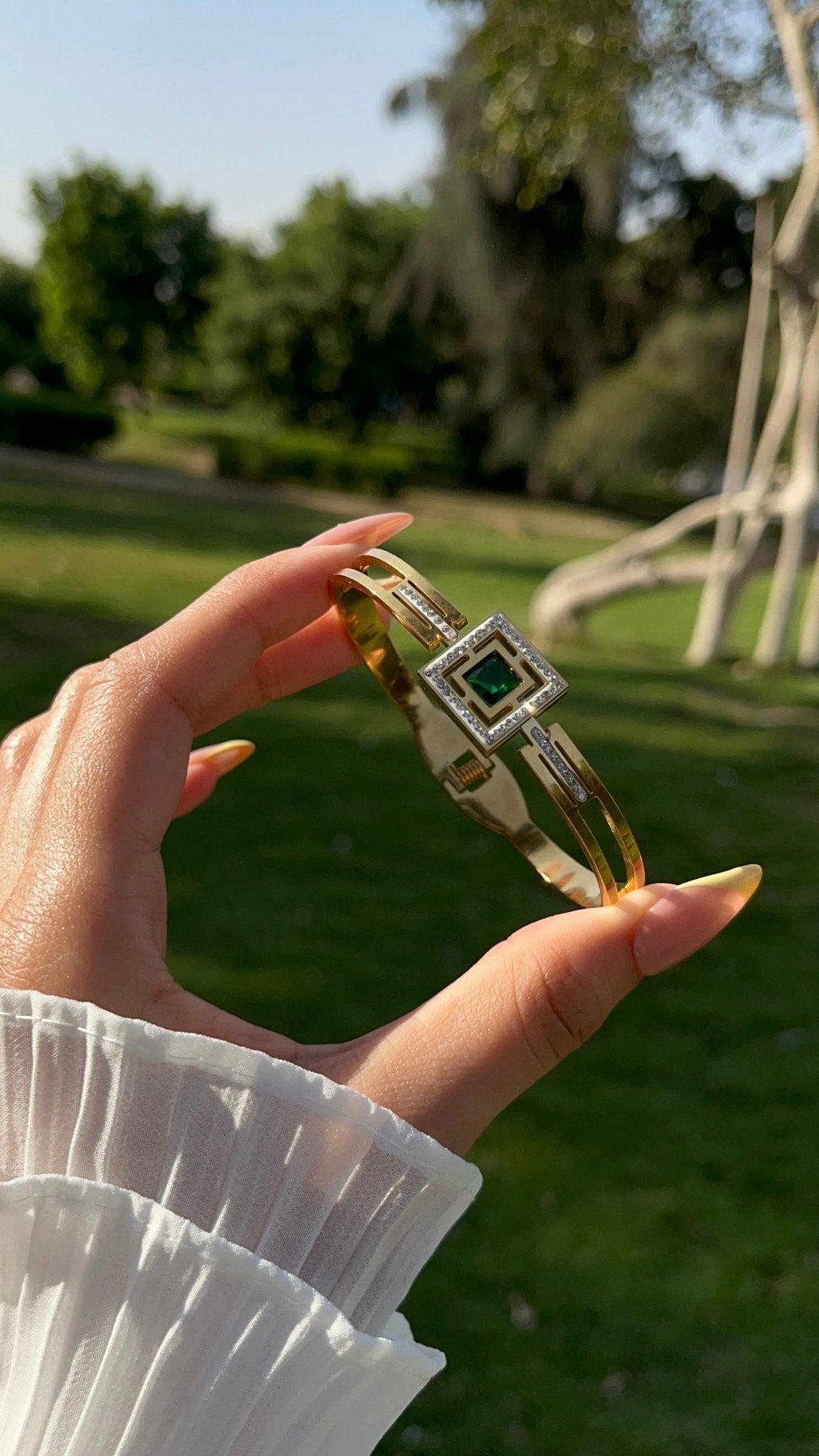 Alaa Simple Bangle - Stainless Steel