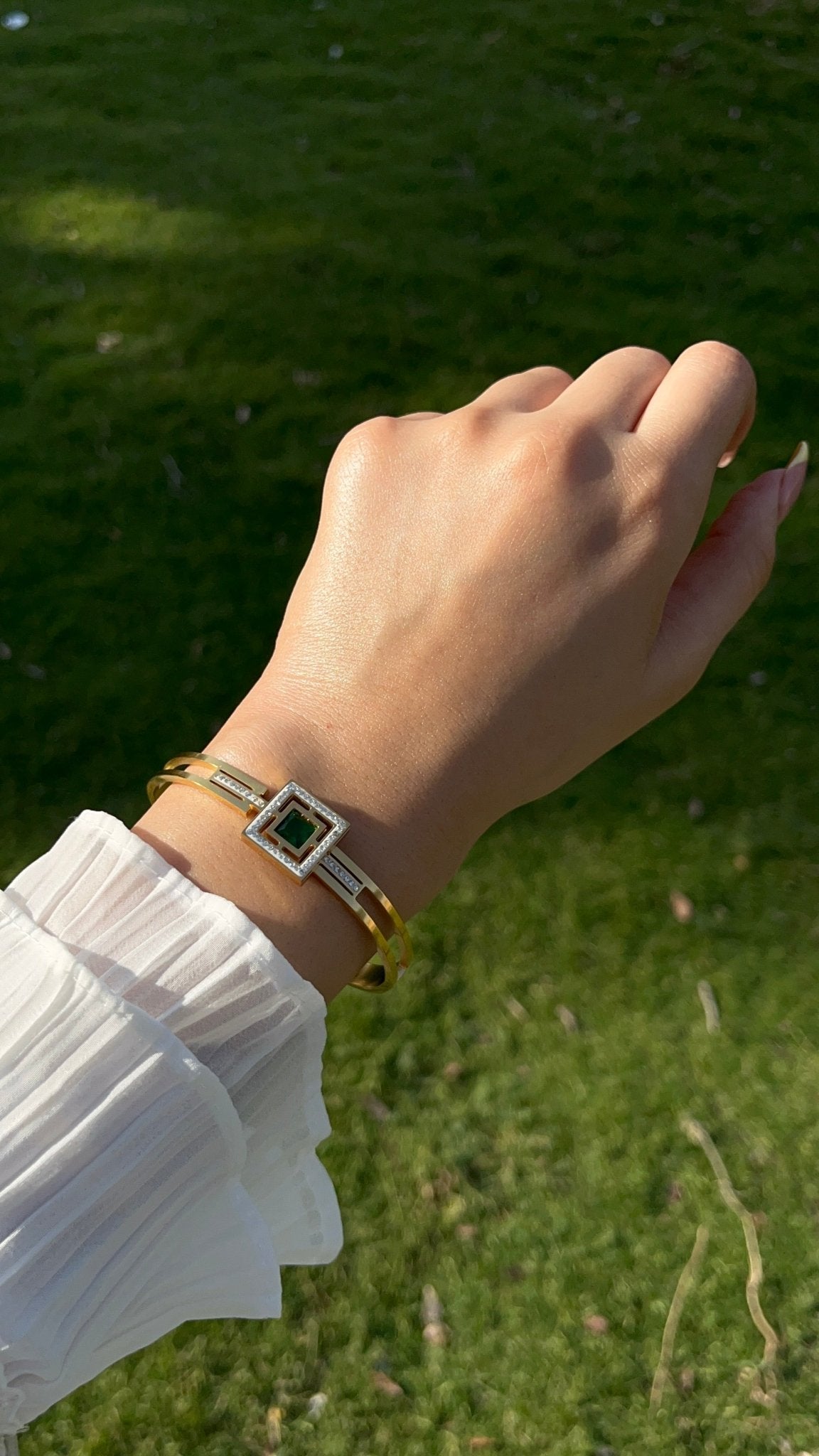 Alaa Simple Bangle - Stainless Steel