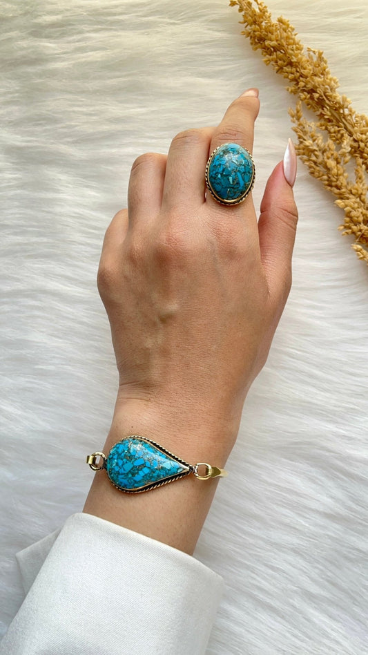 Yara Turquoise Set - Copper Set