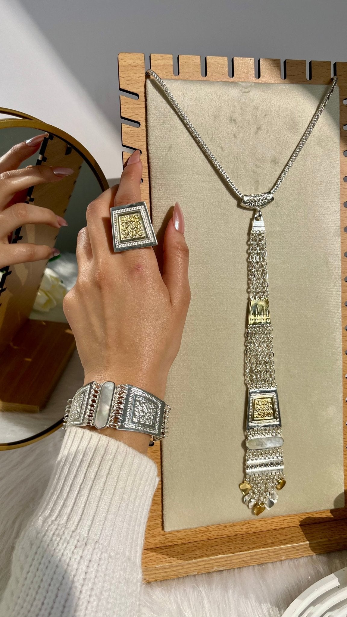 New Arabian Set - Silver Plated And Gold  Plated