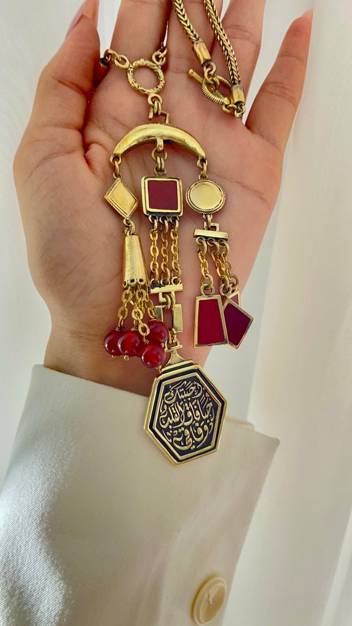 أحبك حبا فاًق القلب وفاقنى Necklace - Ramadan Design