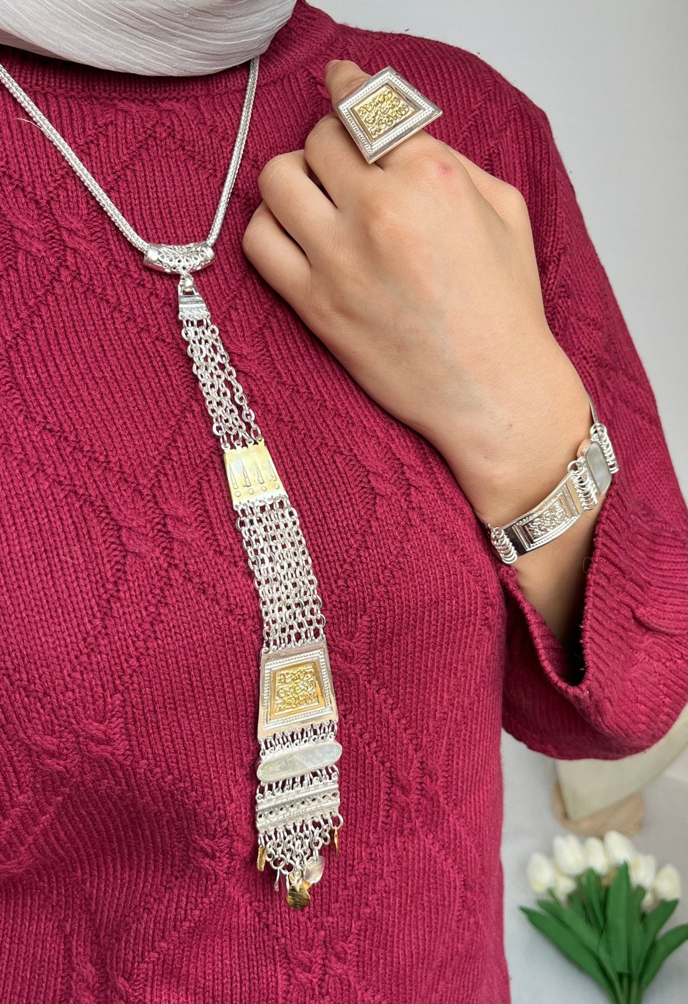 New Arabian Set - Silver Plated And Gold  Plated