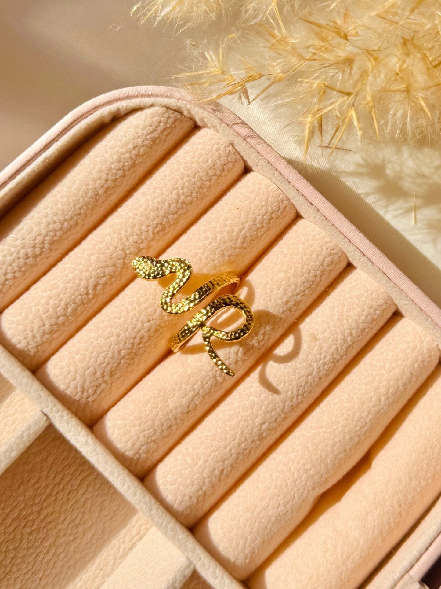 Snake Rough Ring - Stainless Steel