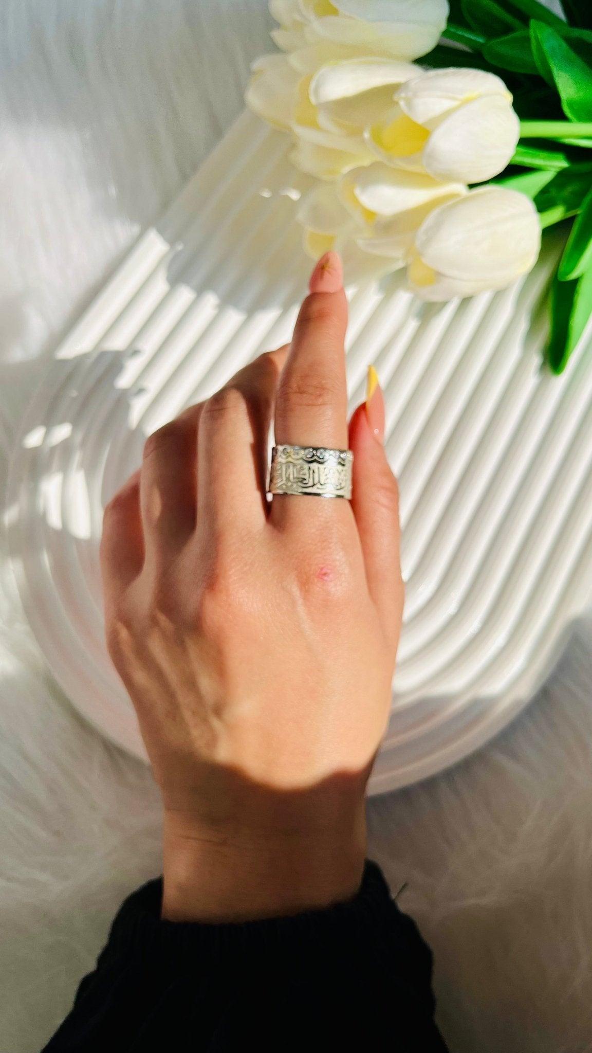 Luxurious Arabic ring - Silver Plated