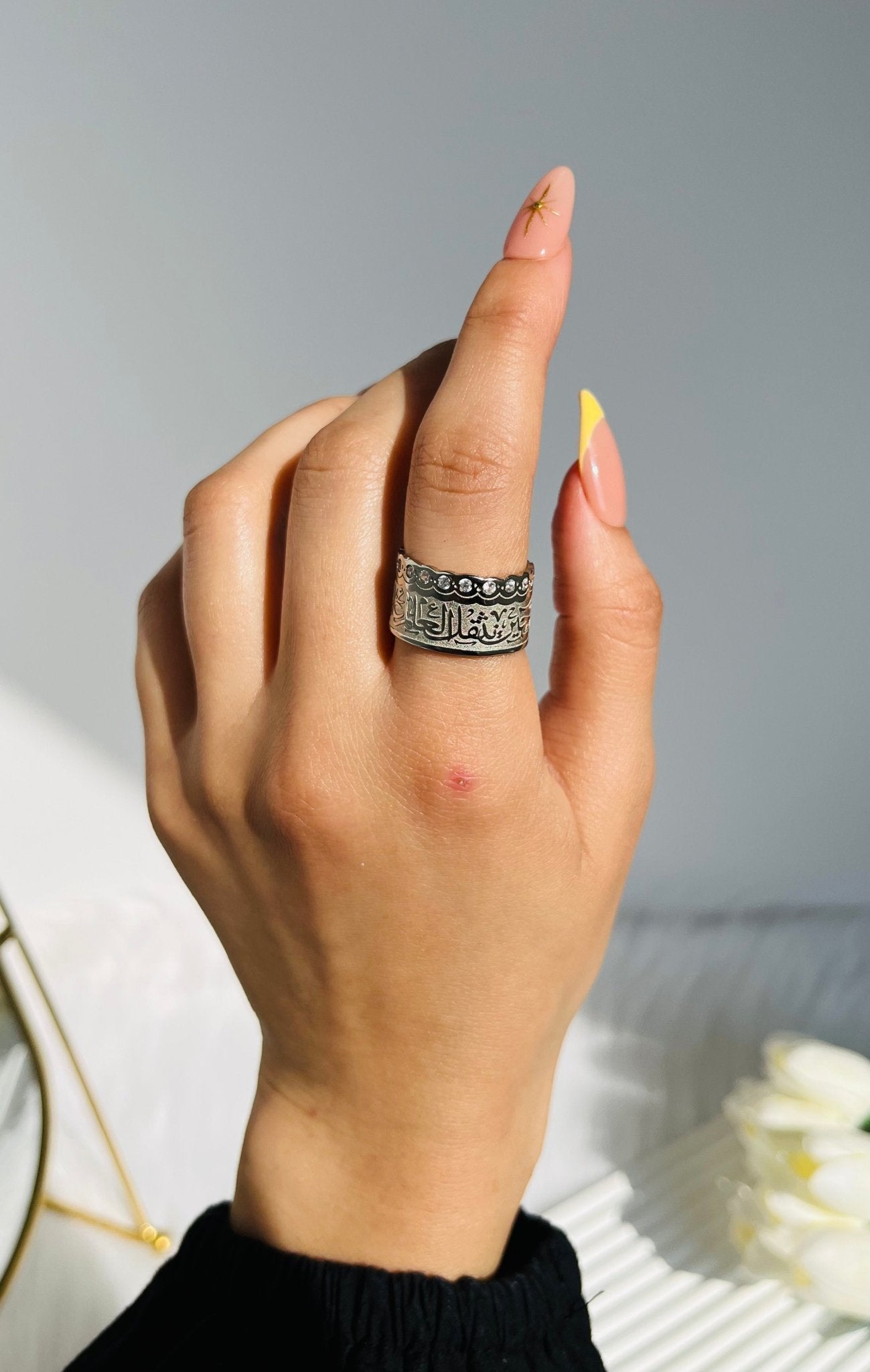 Luxurious Arabic ring - Silver Plated